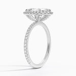 Waverly Halo Diamond Ring (1/2 ct. tw.) Platinum Marquise Engagement Ring
