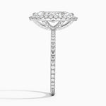 Waverly Halo Diamond Ring (1/2 ct. tw.) Platinum Marquise Engagement Ring
