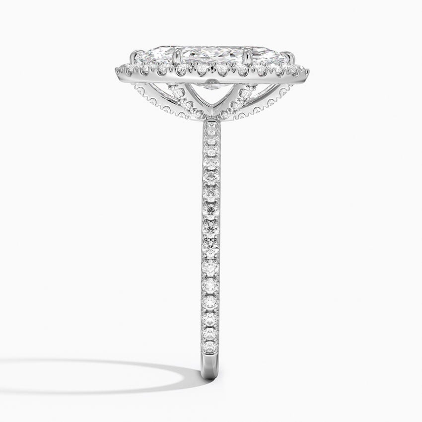 Waverly Halo Diamond Ring (1/2 ct. tw.) Platinum Marquise Engagement Ring