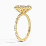 Waverly Halo Diamond Ring (1/2 ct. tw.) Yellow Gold 18k Marquise Engagement Ring