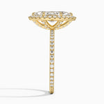 Waverly Halo Diamond Ring (1/2 ct. tw.) Yellow Gold 18k Marquise Engagement Ring