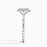 Waverly Halo Diamond Ring (1/2 ct. tw.) Platinum Oval Engagement Ring