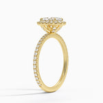 Waverly Halo Diamond Ring (1/2 ct. tw.) Yellow Gold 18k Oval Engagement Ring