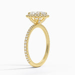 Waverly Halo Diamond Ring (1/2 ct. tw.) Yellow Gold 18k Oval Engagement Ring