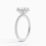 Waverly Halo Diamond Ring (1/2 ct. tw.) Platinum Radiant Engagement Ring