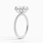 Waverly Halo Diamond Ring (1/2 ct. tw.) Platinum Radiant Engagement Ring