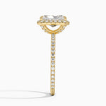 Waverly Halo Diamond Ring (1/2 ct. tw.) Yellow Gold 18k Radiant Engagement Ring