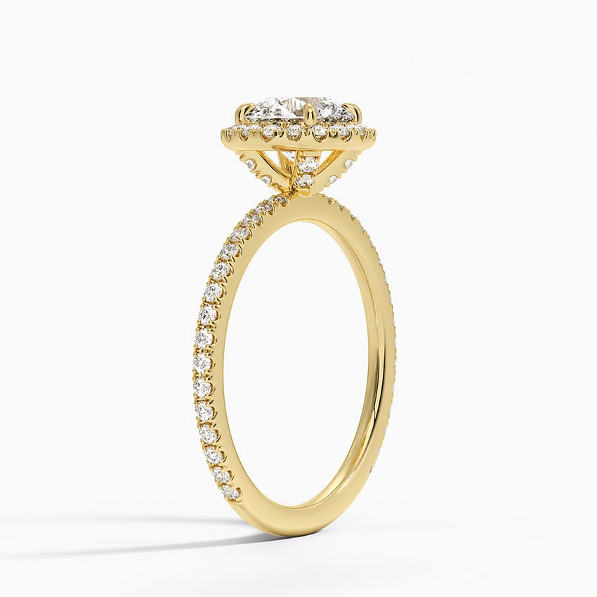Waverly Halo Diamond Ring (1/2 ct. tw.) Yellow Gold 18k Round Engagement Ring