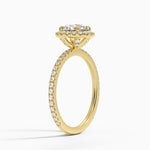 Waverly Halo Diamond Ring (1/2 ct. tw.) Yellow Gold 18k Round Engagement Ring