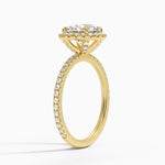 Waverly Halo Diamond Ring (1/2 ct. tw.) Yellow Gold 18k Round Engagement Ring