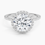 Waverly Halo Diamond Ring (1/2 ct. tw.) Platinum Round Engagement Ring