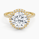Waverly Halo Diamond Ring (1/2 ct. tw.) Yellow Gold 18k Round Engagement Ring