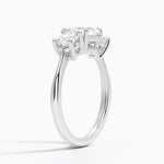 Luxe Selene Three Stone Diamond Ring (2/3 ct. tw.) Platinum Asscher Engagement Ring