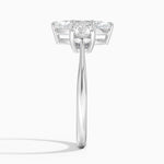 Luxe Selene Three Stone Diamond Ring (2/3 ct. tw.) Platinum Marquise Engagement Ring