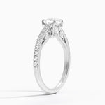 Secret Garden Adorned Gallery Diamond Ring (1/2 ct. tw.) Platinum Cushion Engagement Ring