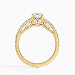 Secret Garden Adorned Gallery Diamond Ring (1/2 ct. tw.) Yellow Gold 18k Cushion Engagement Ring