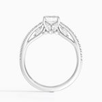 Secret Garden Adorned Gallery Diamond Ring (1/2 ct. tw.) Platinum Emerald Engagement Ring
