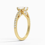 Secret Garden Adorned Gallery Diamond Ring (1/2 ct. tw.) Yellow Gold 18k Emerald Engagement Ring