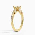 Secret Garden Adorned Gallery Diamond Ring (1/2 ct. tw.) Yellow Gold 18k Heart Engagement Ring