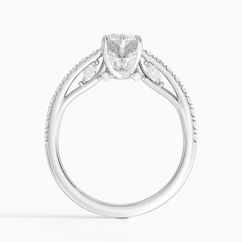 Secret Garden Adorned Gallery Diamond Ring (1/2 ct. tw.) Platinum Marquise Engagement Ring