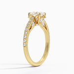 Secret Garden Adorned Gallery Diamond Ring (1/2 ct. tw.) Yellow Gold 18k Oval Engagement Ring