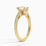 Secret Garden Adorned Gallery Diamond Ring (1/2 ct. tw.) Yellow Gold 18k Pear Engagement Ring