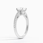 Secret Garden Adorned Gallery Diamond Ring (1/2 ct. tw.) Platinum Princess Engagement Ring
