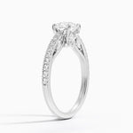 Secret Garden Adorned Gallery Diamond Ring (1/2 ct. tw.) Platinum Round Engagement Ring
