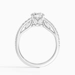 Secret Garden Adorned Gallery Diamond Ring (1/2 ct. tw.) Platinum Round Engagement Ring