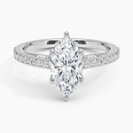 Secret Garden Adorned Gallery Diamond Ring (1/2 ct. tw.) Platinum Marquise Engagement Ring