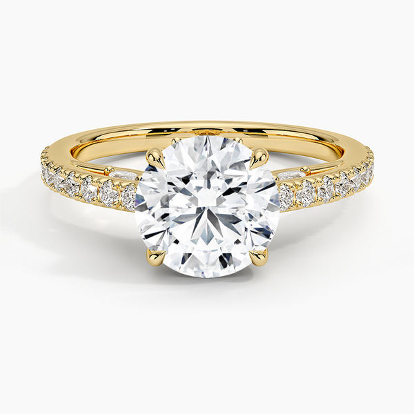 Secret Garden Adorned Gallery Diamond Engagement Ring