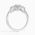 Secret Garden Gallery Three Stone Diamond Ring Platinum Marquise Engagement Ring