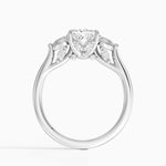 Secret Garden Gallery Three Stone Diamond Ring Platinum Princess Engagement Ring