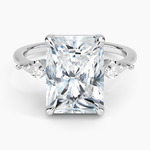 Luxe Cometa Three Stone Diamond Ring (1/3 ct. tw.) Platinum Radiant Engagement Ring