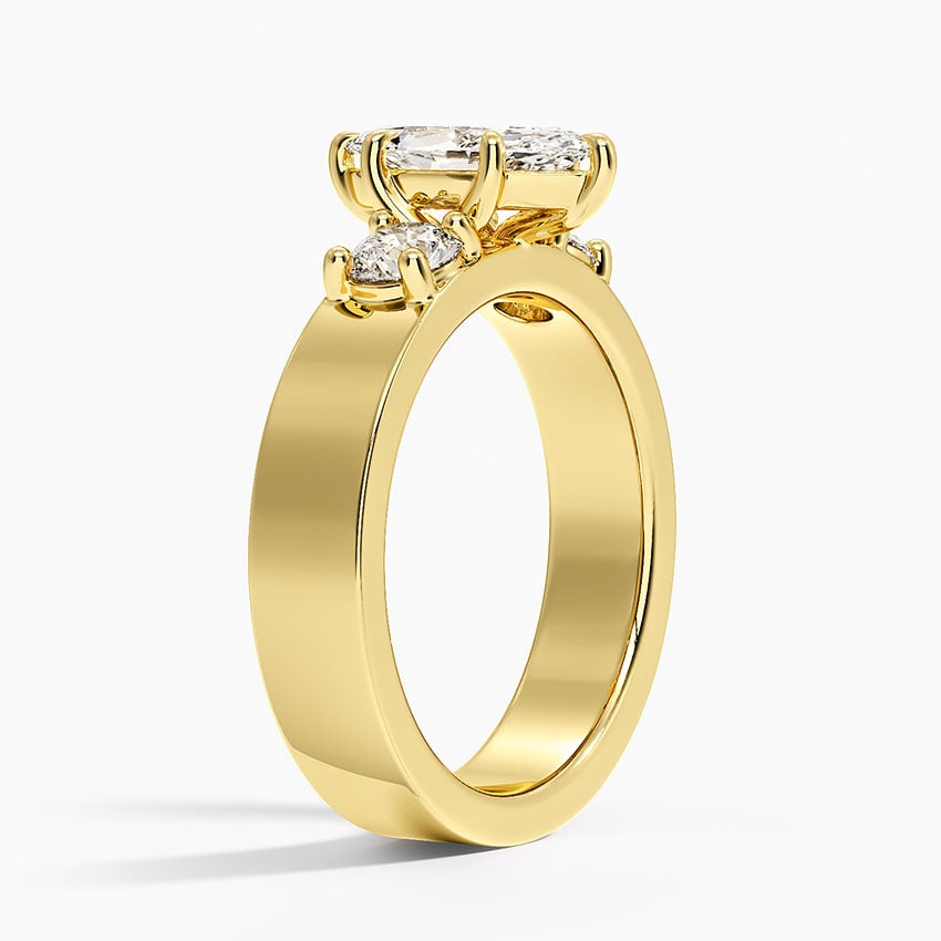 Peyton Three Stone Diamond Ring (1/2 ct. tw.) Yellow Gold 18k Marquise Engagement Ring
