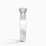 Peyton Three Stone Diamond Ring (1/2 ct. tw.) Platinum Round Engagement Ring
