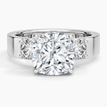 Peyton Three Stone Diamond Ring (1/2 ct. tw.) Platinum Cushion Engagement Ring