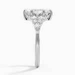 Nadia Taper Diamond Ring Platinum Marquise Engagement Ring