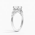 Nadia Taper Diamond Ring Platinum Princess Engagement Ring