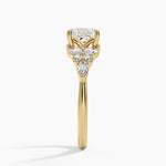 Nadia Taper Diamond Ring Yellow Gold 18k Princess Engagement Ring