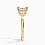 Jacqueline Diamond Ring Yellow Gold 18k Emerald Engagement Ring