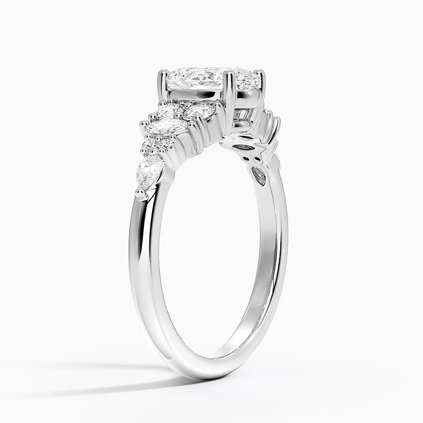 Jacqueline Diamond Ring Platinum Oval Engagement Ring