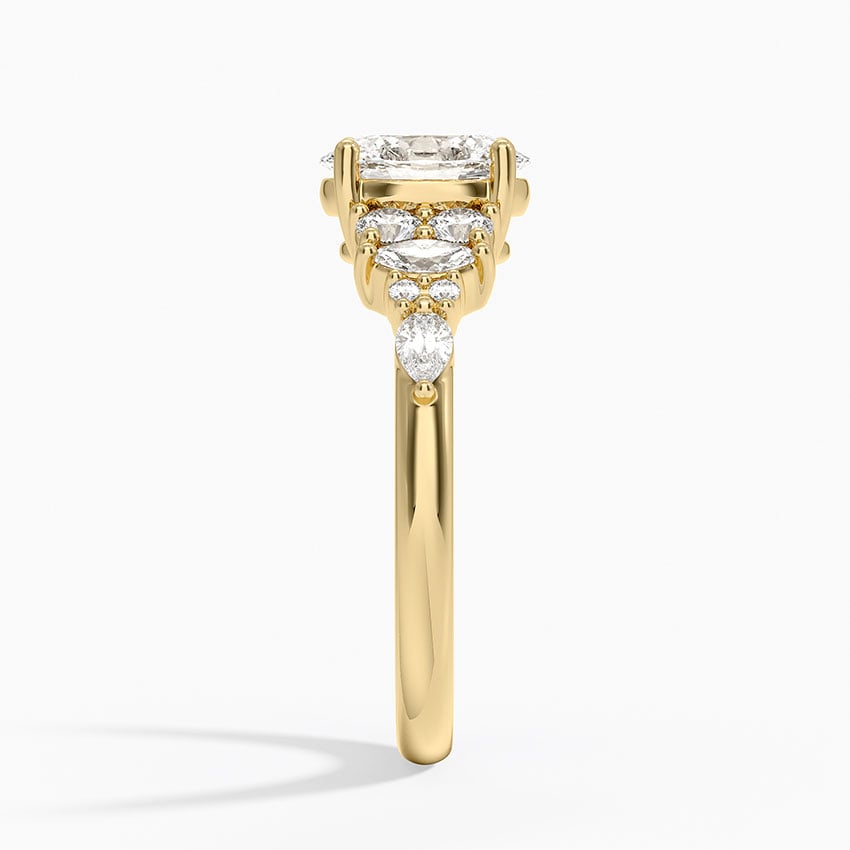 Jacqueline Diamond Ring Yellow Gold 18k Oval Engagement Ring