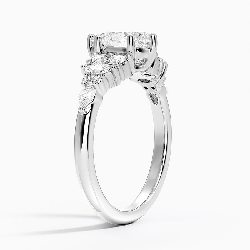 Jacqueline Diamond Ring Platinum Pear Engagement Ring