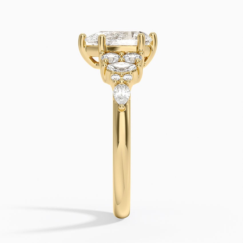 Jacqueline Diamond Ring Yellow Gold 18k Pear Engagement Ring