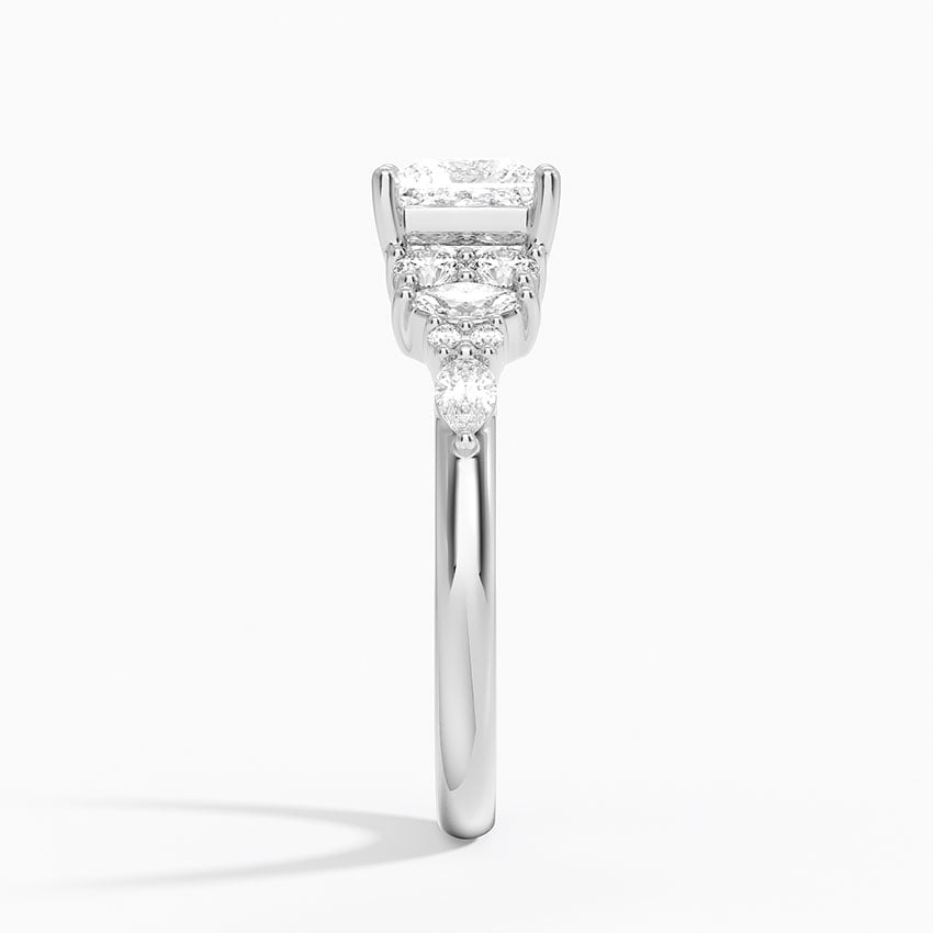 Jacqueline Diamond Ring Platinum Princess Engagement Ring
