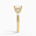 Jacqueline Diamond Ring Yellow Gold 18k Radiant Engagement Ring
