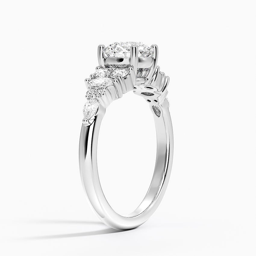Jacqueline Diamond Ring Platinum Round Engagement Ring