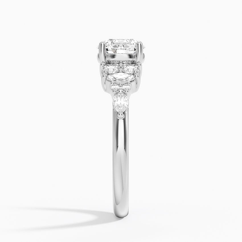 Jacqueline Diamond Ring Platinum Round Engagement Ring