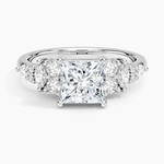 Jacqueline Diamond Ring Platinum Princess Engagement Ring